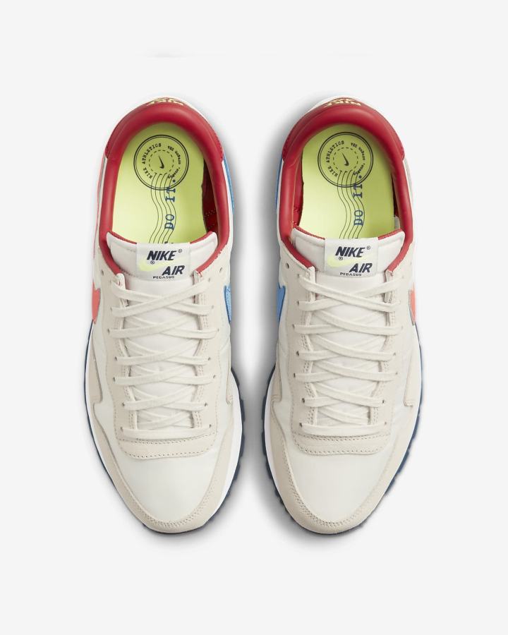 Zapatillas Nike Air Pegasus 83 Premium Hombre Azules Beige Claro Rojas Claro | EBING-1964