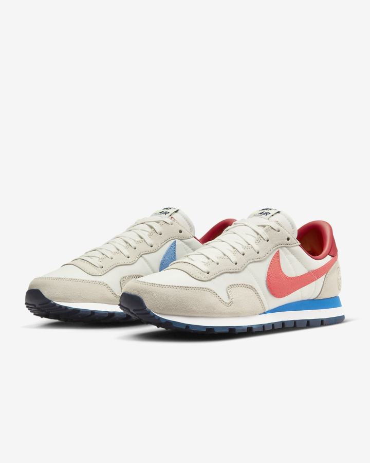 Zapatillas Nike Air Pegasus 83 Premium Hombre Azules Beige Claro Rojas Claro | EBING-1964