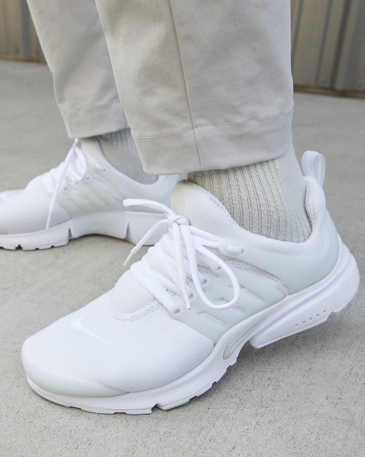 Zapatillas Nike Air Presto Hombre Blancas Plateadas | OFPKA-9402