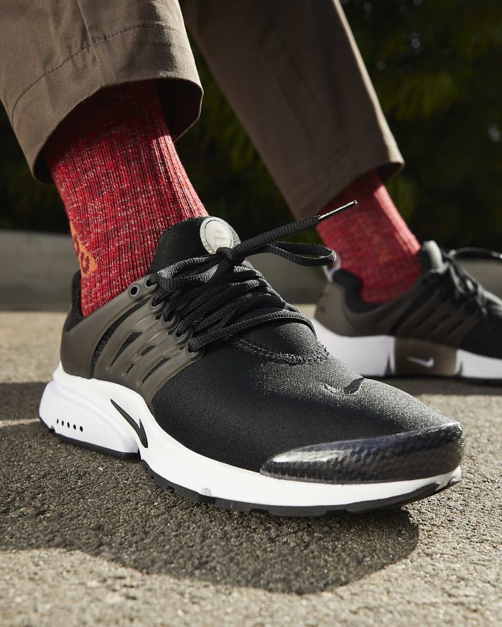 Zapatillas Nike Air Presto Hombre Negras Blancas Negras | IRMZL-6840