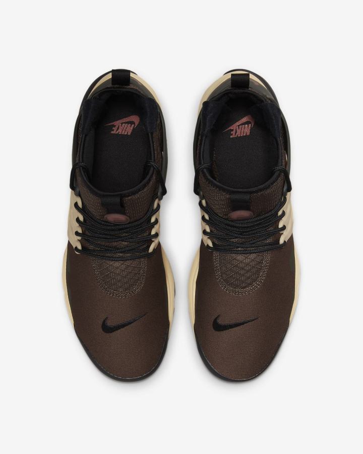 Zapatillas Nike Air Presto Mid Utility Hombre Marrones Rojas | LDOCU-9805