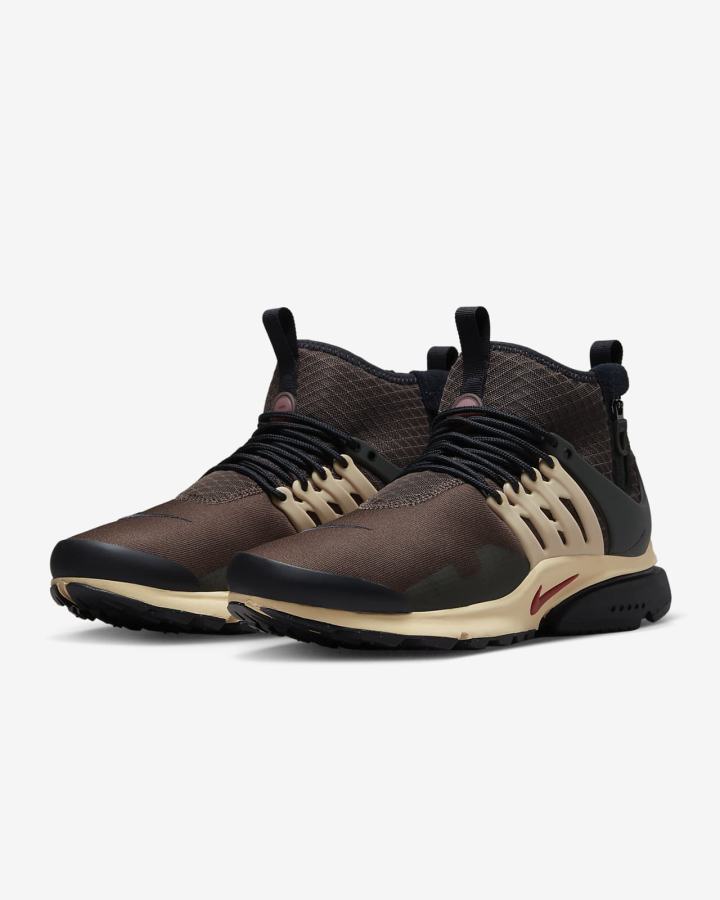 Zapatillas Nike Air Presto Mid Utility Hombre Marrones Rojas | LDOCU-9805