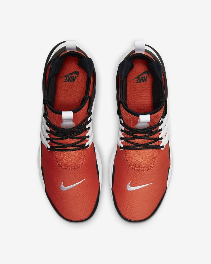 Zapatillas Nike Air Presto Mid Utility Hombre Naranjas Negras Blancas Naranjas | UNIBH-0284