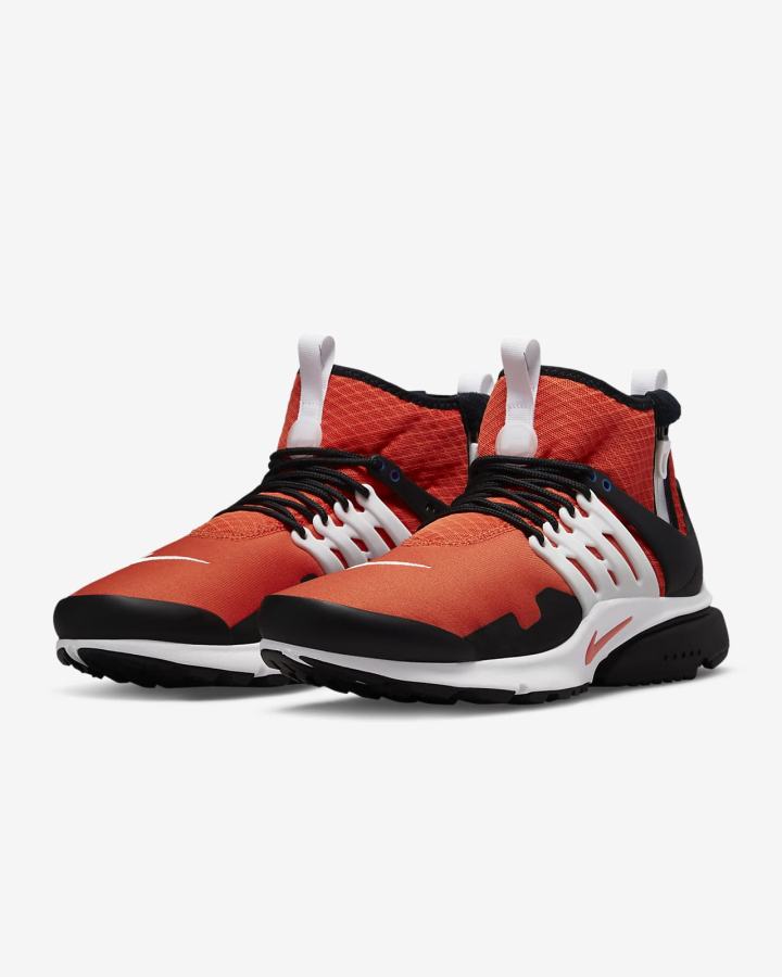 Zapatillas Nike Air Presto Mid Utility Hombre Naranjas Negras Blancas Naranjas | UNIBH-0284
