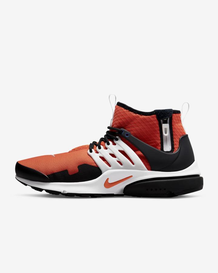 Zapatillas Nike Air Presto Mid Utility Hombre Naranjas Negras Blancas Naranjas | UNIBH-0284