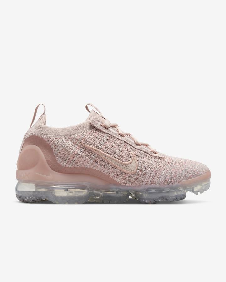Zapatillas Nike Air VaporMax 2021 Flyknit Mujer Rosas Rosas Metal Plateadas | BNZKR-9203