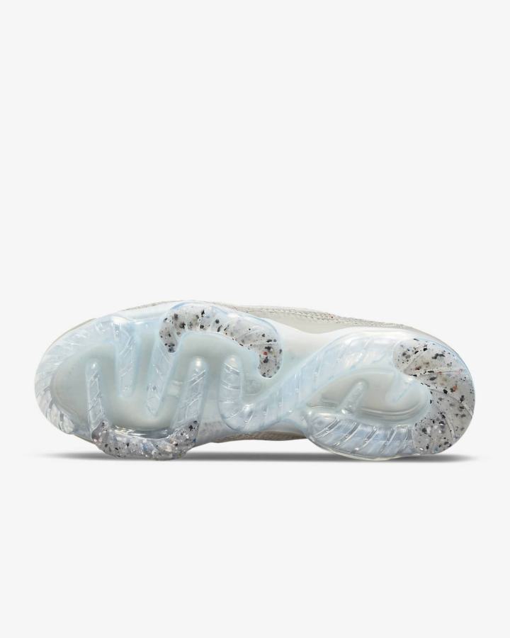 Zapatillas Nike Air VaporMax 2021 Flyknit Mujer Blancas Metal Plateadas | KFGEH-2963