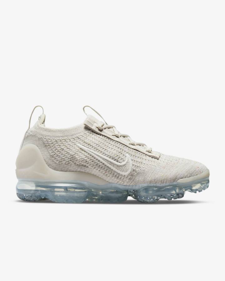 Zapatillas Nike Air VaporMax 2021 Flyknit Mujer Blancas Metal Plateadas | KFGEH-2963