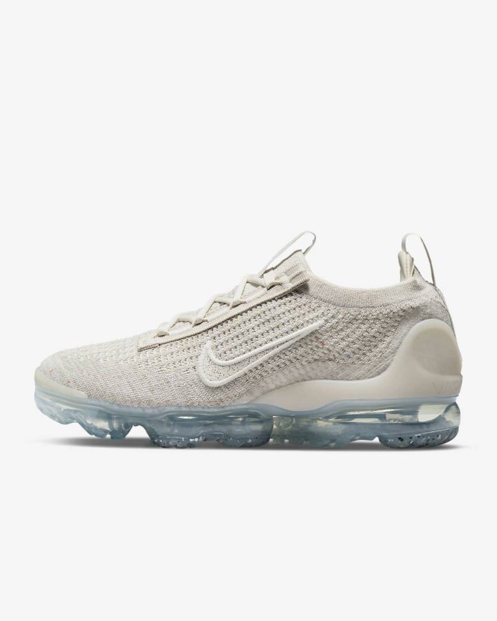 Zapatillas Nike Air VaporMax 2021 Flyknit Mujer Blancas Metal Plateadas | KFGEH-2963