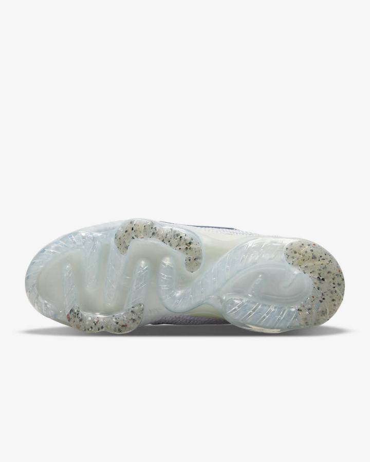 Zapatillas Nike Air VaporMax 2021 Flyknit Mujer Azul Marino Blancas | POAYZ-5408