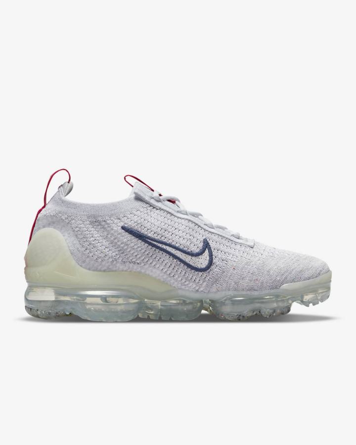 Zapatillas Nike Air VaporMax 2021 Flyknit Mujer Azul Marino Blancas | POAYZ-5408