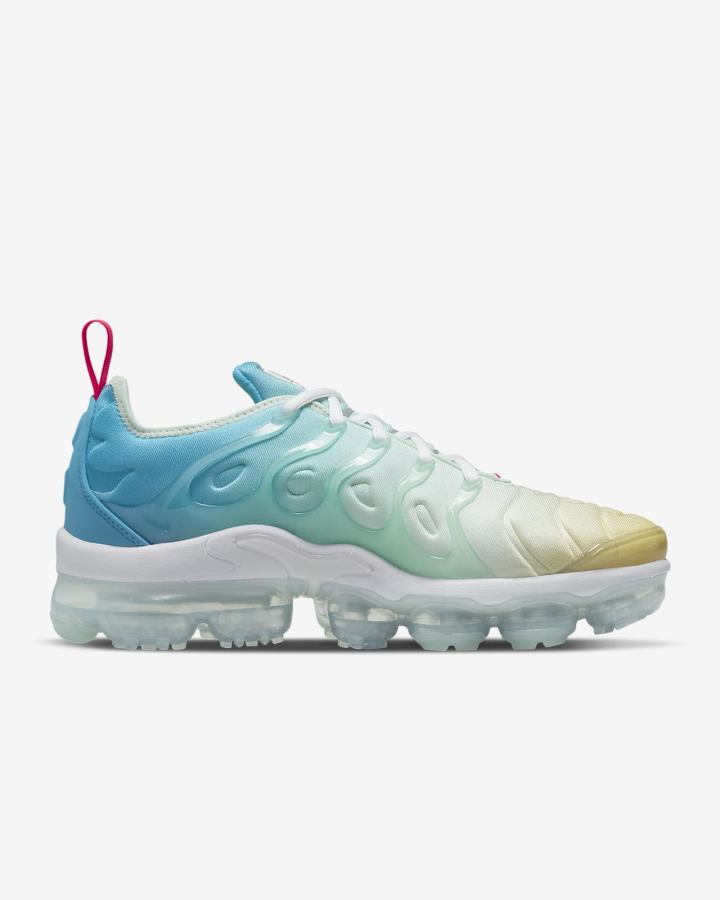 Zapatillas Nike Air VaporMax Plus Mujer Verde Menta Blancas Azules Metal Plateadas | BQPDI-6412