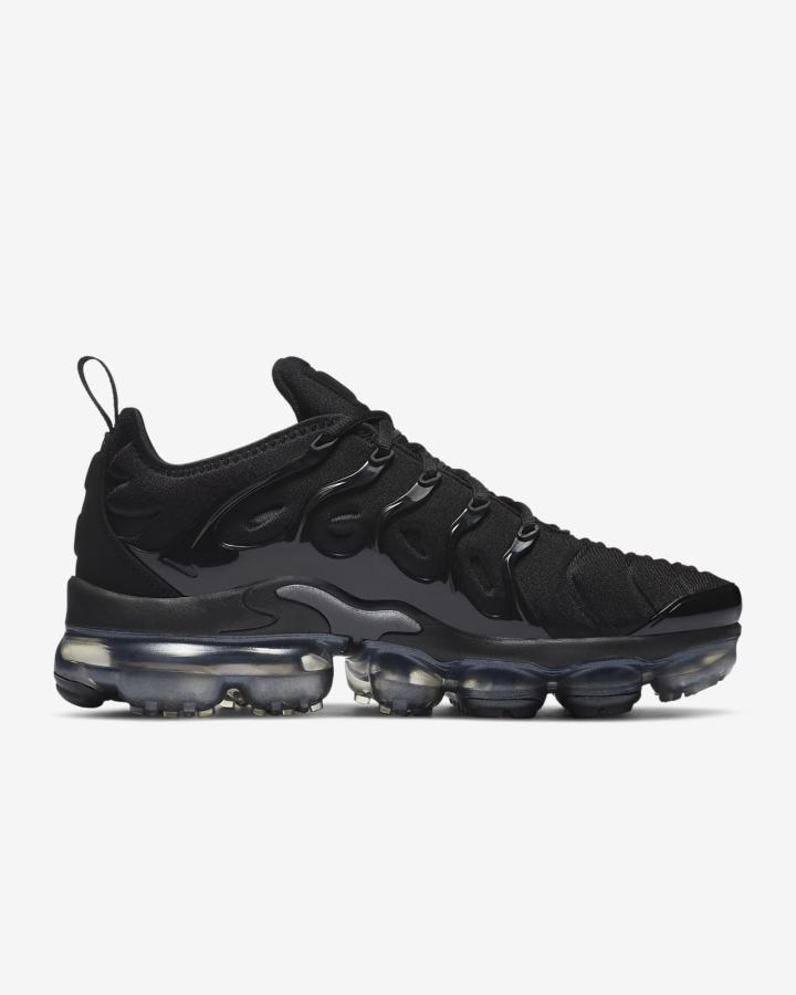 Zapatillas Nike Air VaporMax Plus Mujer Negras Gris Oscuro Negras | KNEFL-2146