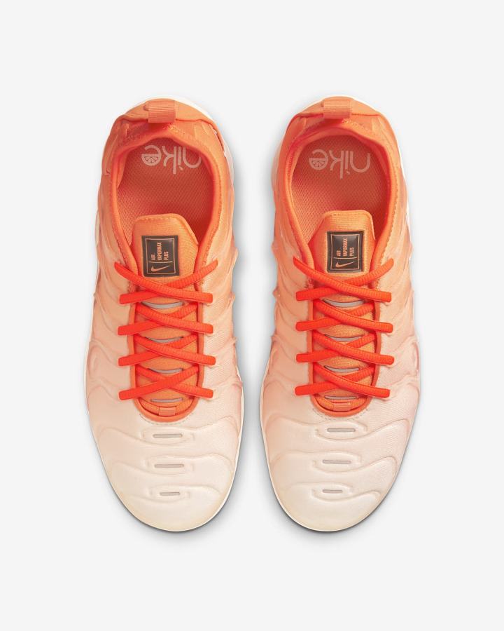 Zapatillas Nike Air VaporMax Plus Mujer Negras Naranjas | QIFLK-8159