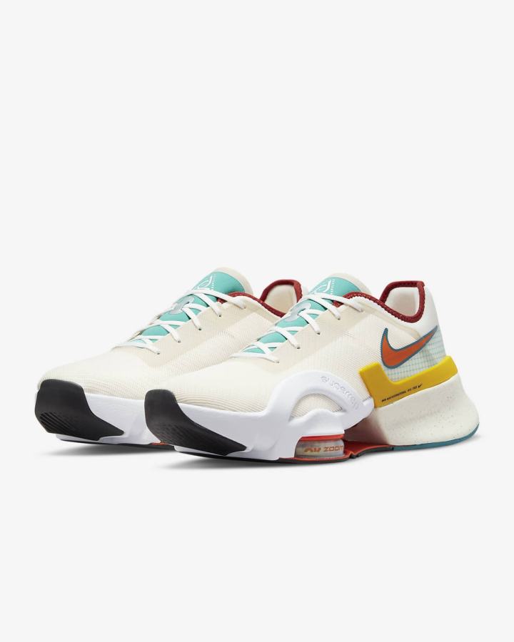 Zapatillas Nike Air Zoom SuperRep 3 HIIT Class Hombre Marrones Claro Blancas Naranjas | EZDVY-9428