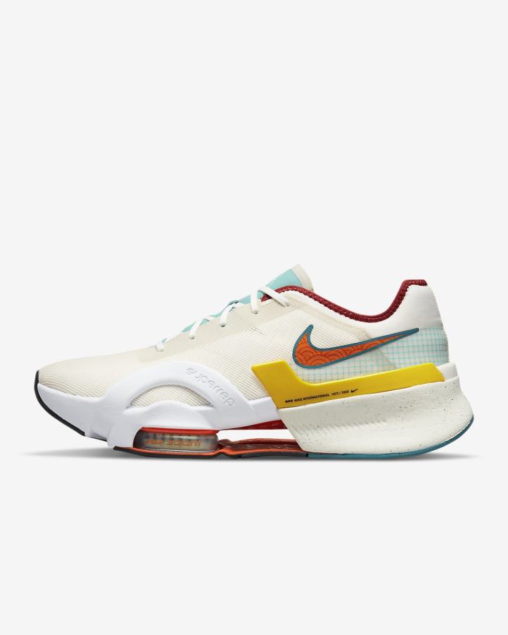 Zapatillas Nike Air Zoom SuperRep 3 HIIT Class Hombre Marrones Claro Blancas Naranjas | EZDVY-9428