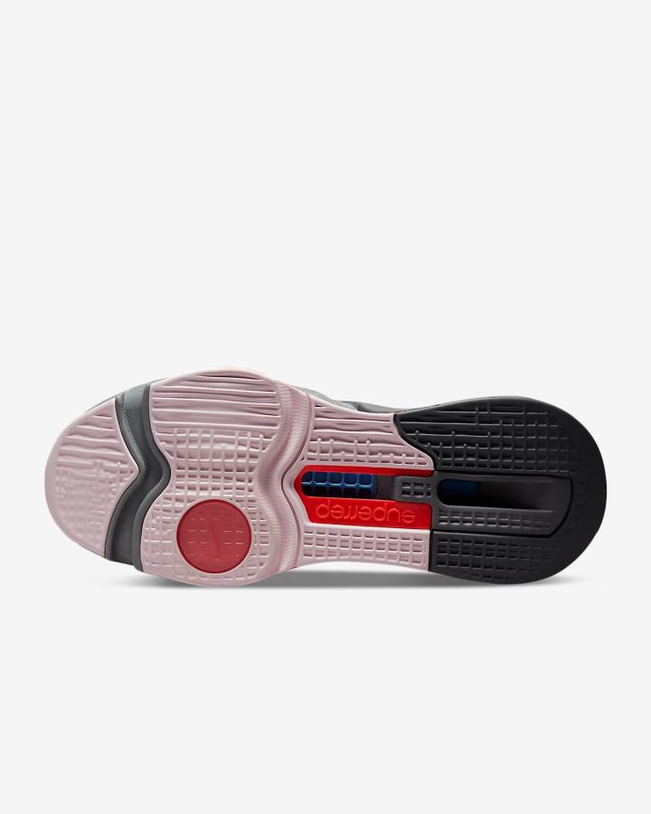Zapatillas Nike Air Zoom SuperRep 3 HIIT Class Hombre Gris Azules Metal Plateadas | LXTDK-2735
