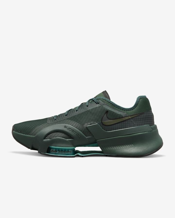 Zapatillas Nike Air Zoom SuperRep 3 HIIT Class Hombre Verde Turquesa Negras Multicolor | ZWSFM-0617