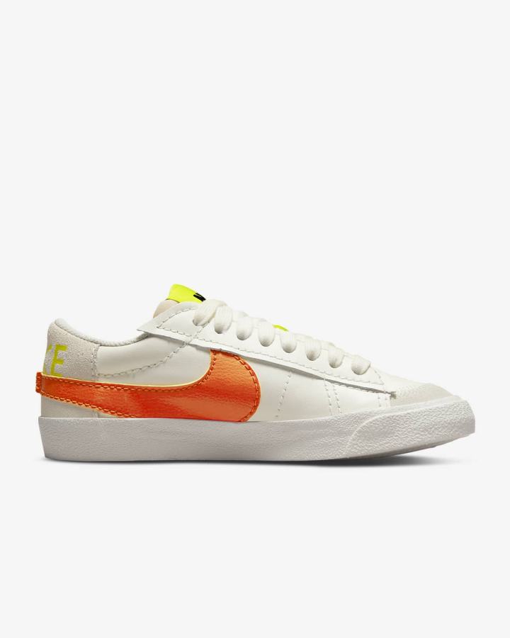 Zapatillas Nike Blazer Low '77 Jumbo Mujer Verde Naranjas | DYNCJ-3765