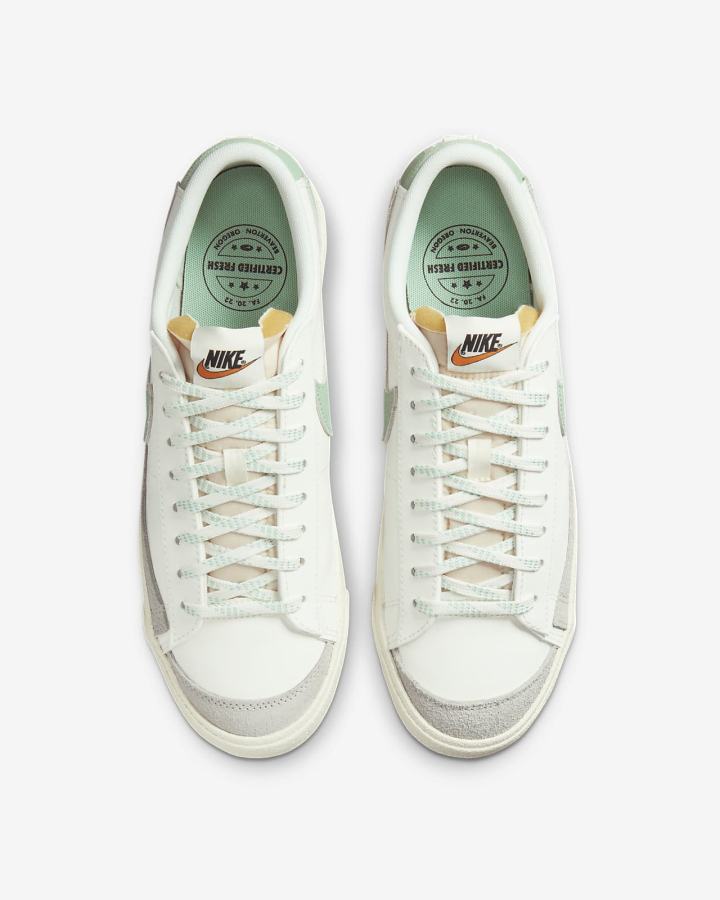 Zapatillas Nike Blazer Low '77 PRM Hombre Naranjas Verde | BKWXG-1037