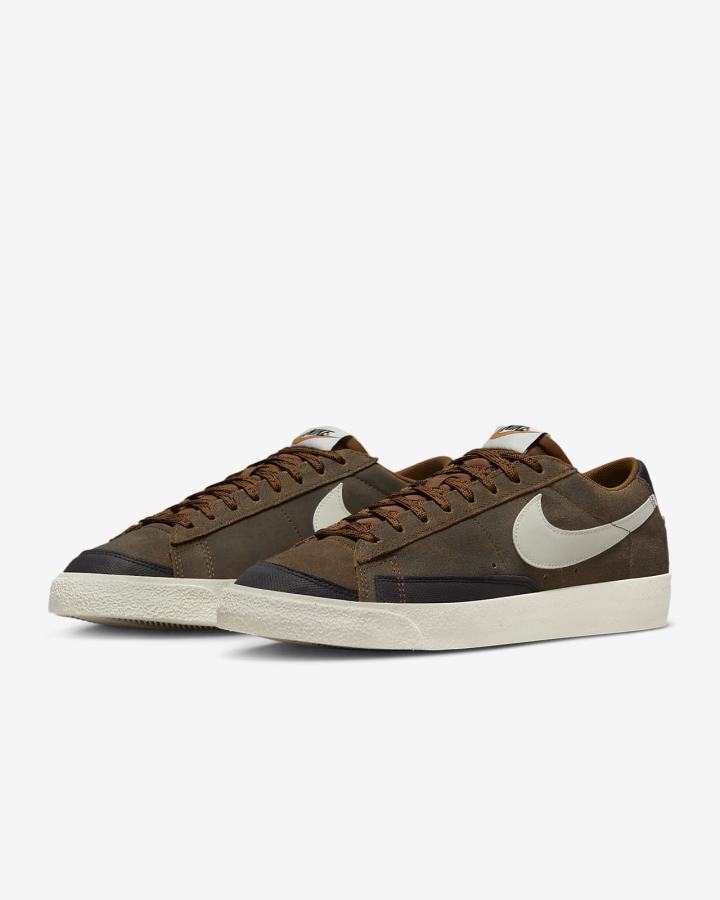 Zapatillas Nike Blazer Low '77 Premium Vintage Hombre Naranjas | GQHRW-1069