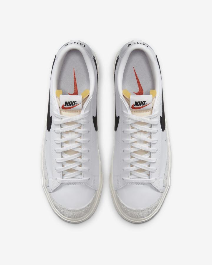 Zapatillas Nike Blazer Low '77 Vintage Hombre Blancas Negras | BNRVU-5718