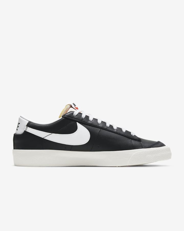 Zapatillas Nike Blazer Low '77 Vintage Hombre Negras Blancas | VFHTS-7512