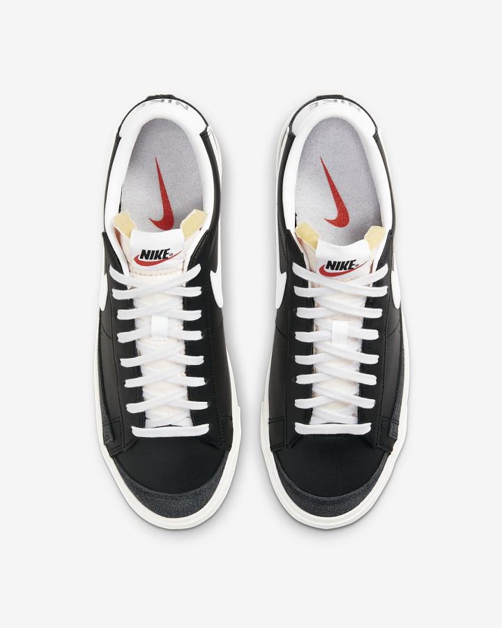Zapatillas Nike Blazer Low '77 Vintage Hombre Negras Blancas | VFHTS-7512