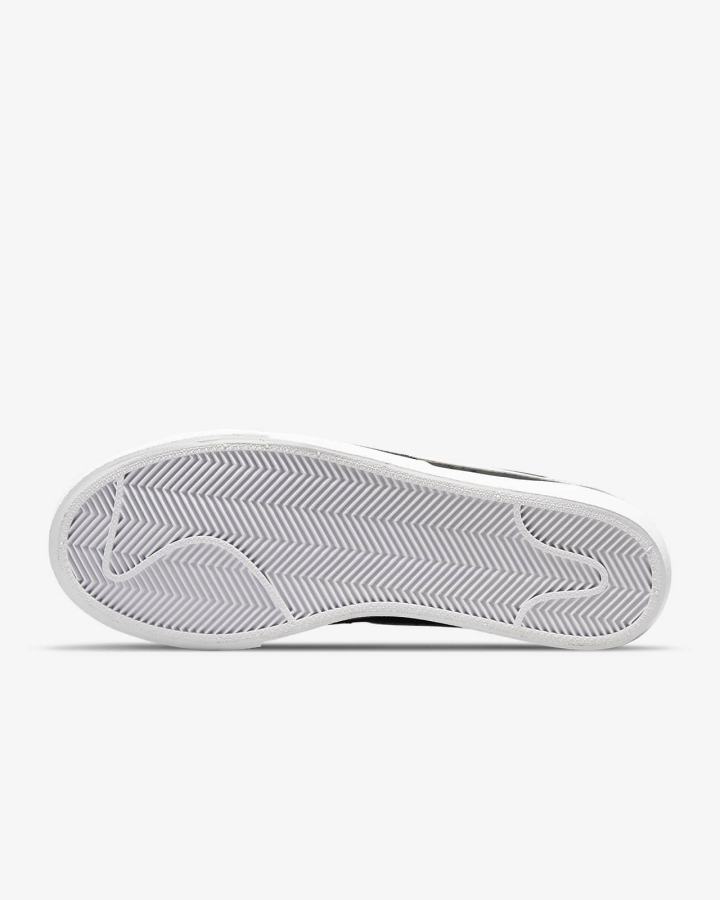 Zapatillas Nike Blazer Low Platform Mujer Negras Blancas | ISGWV-6049