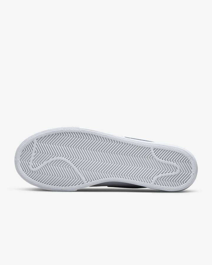 Zapatillas Nike Blazer Low Platform Mujer Blancas Naranjas Azul Real | MIHUJ-5830