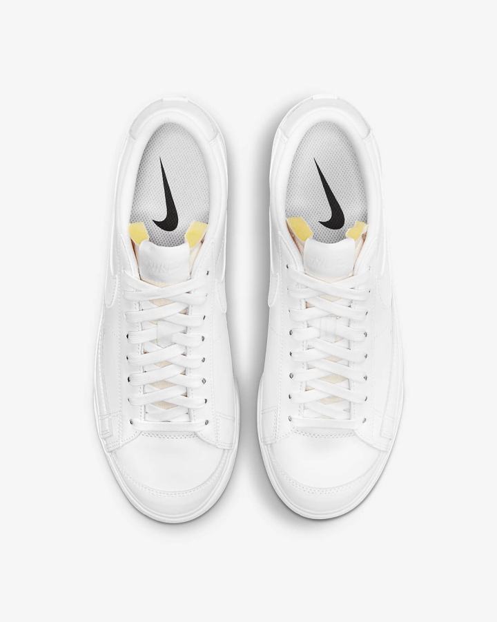 Zapatillas Nike Blazer Low Platform Mujer Blancas | RMIEL-2507