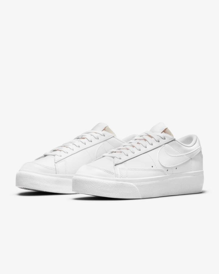 Zapatillas Nike Blazer Low Platform Mujer Blancas | RMIEL-2507