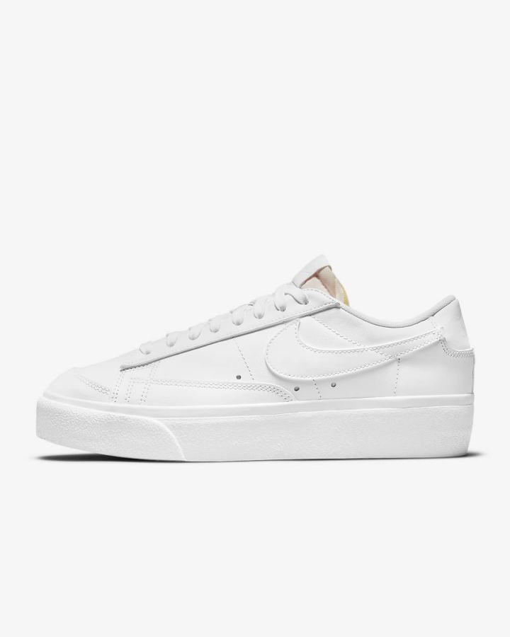 Zapatillas Nike Blazer Low Platform Mujer Blancas | RMIEL-2507