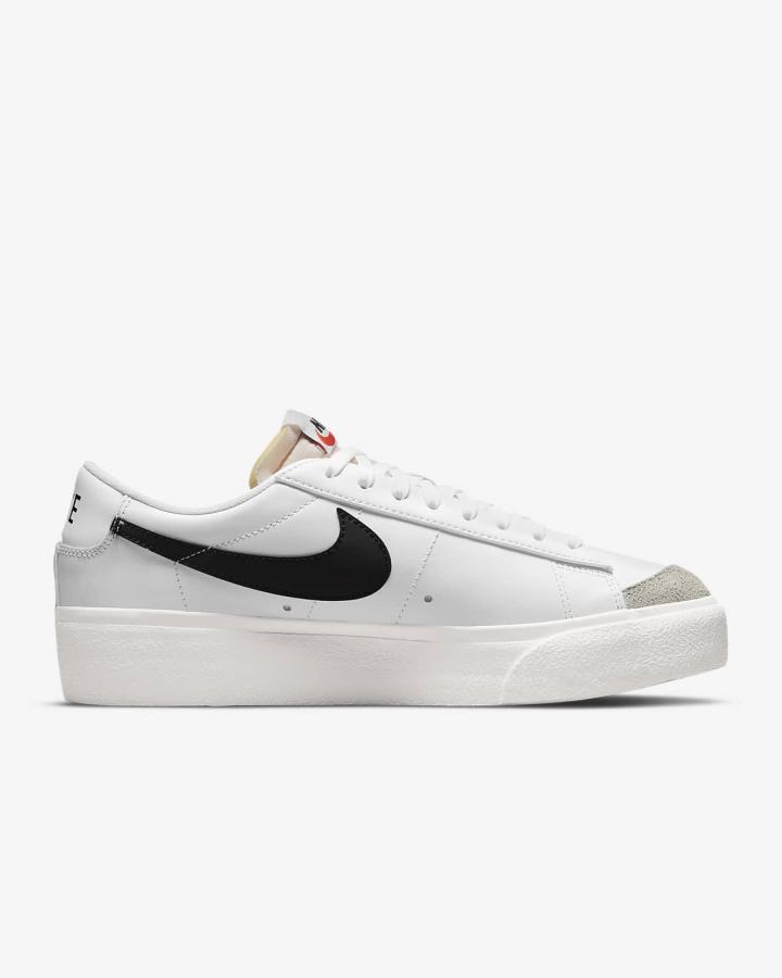 Zapatillas Nike Blazer Low Platform Mujer Blancas | TKUJC-0951
