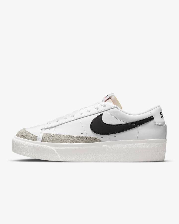 Zapatillas Nike Blazer Low Platform Mujer Blancas | TKUJC-0951