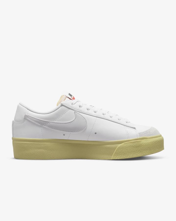 Zapatillas Nike Blazer Low Platform Mujer Blancas Limón Azules Negras Blancas | TYMXK-4015