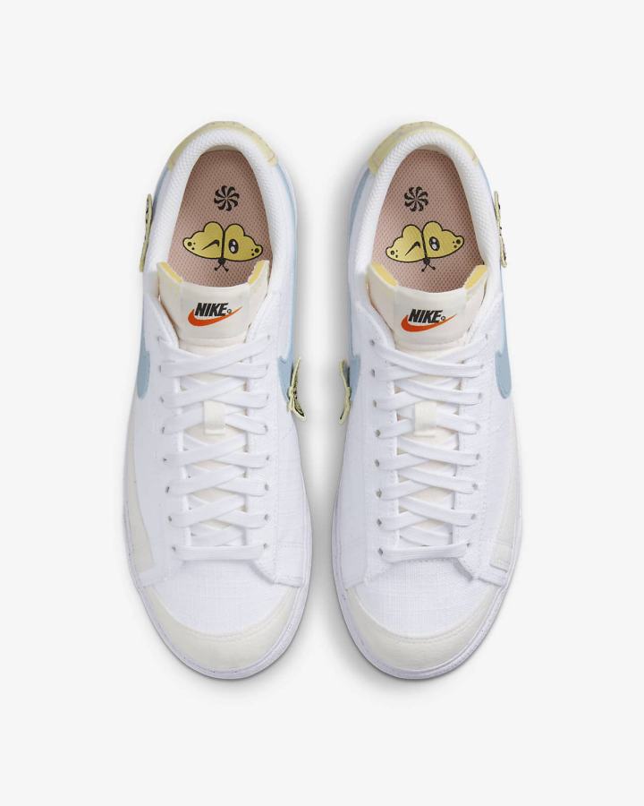 Zapatillas Nike Blazer Low Platform Next Nature Mujer Blancas Rosas Blancas Azules | LOEGM-7309