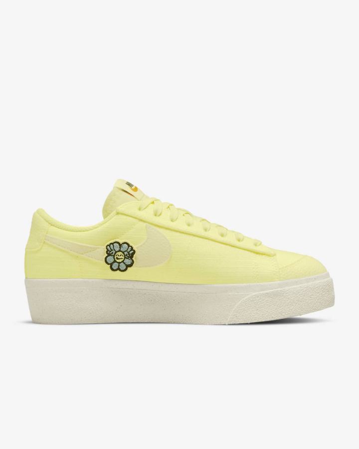Zapatillas Nike Blazer Low Platform Next Nature Mujer Blancas Negras Blancas | QTSRI-7380