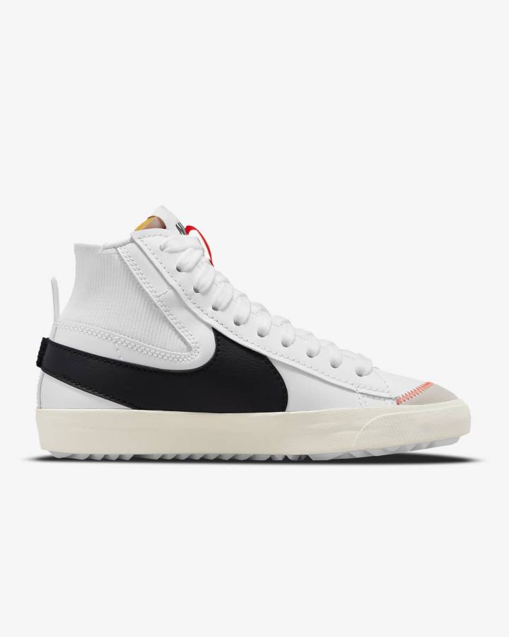 Zapatillas Nike Blazer Mid '77 Jumbo Hombre Blancas Negras | GVMEC-4162