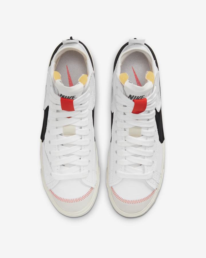 Zapatillas Nike Blazer Mid '77 Jumbo Hombre Blancas Negras | GVMEC-4162