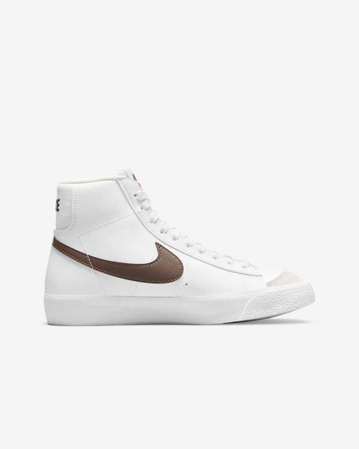 Zapatillas Nike Blazer Mid '77 Kids Niña Blancas | GNHLQ-5092