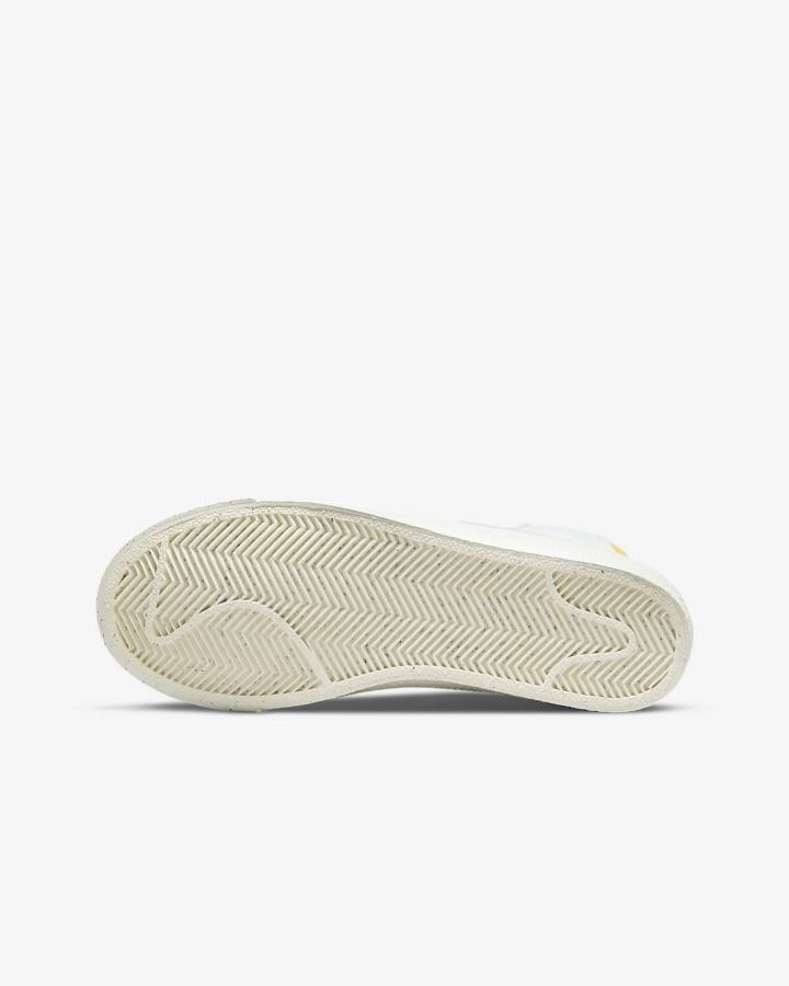 Zapatillas Nike Blazer Mid '77 Kids Niña Blancas Azul Real | RNHXF-2670