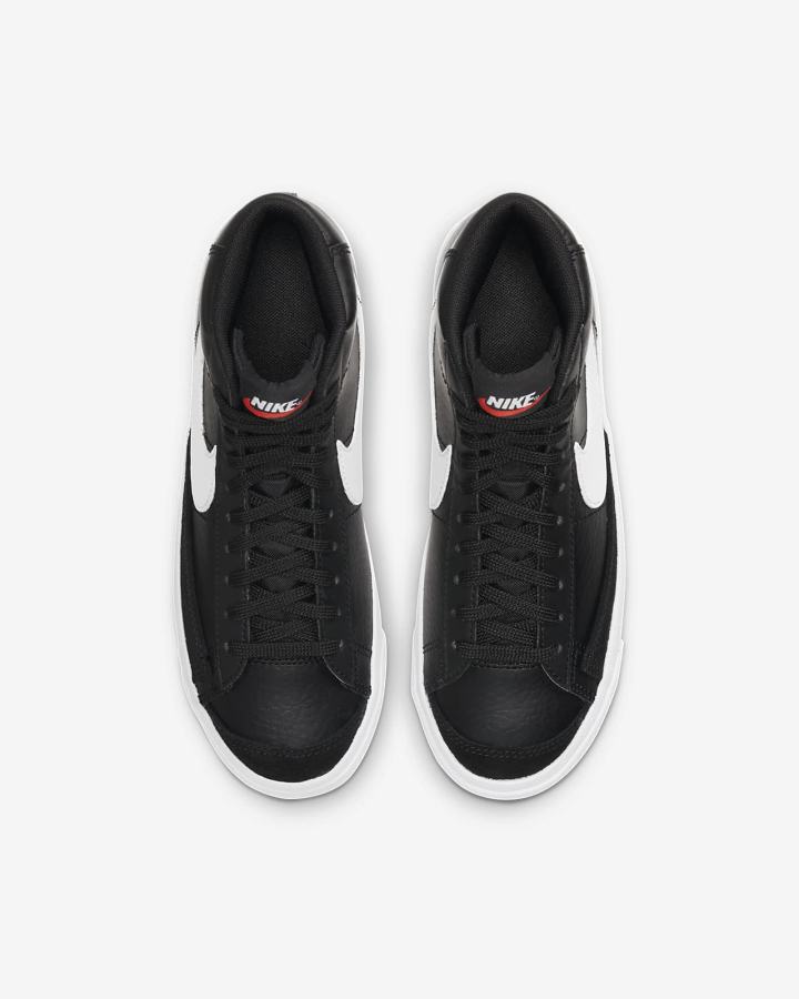 Zapatillas Nike Blazer Mid '77 Kids Niño Negras Blancas Naranjas | EMYBO-9145