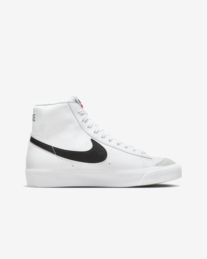 Zapatillas Nike Blazer Mid '77 Kids Niño Blancas Naranjas Negras | QPECI-5973