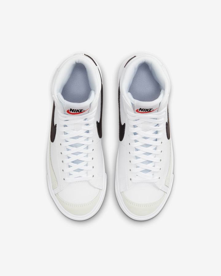Zapatillas Nike Blazer Mid '77 Kids Niño Blancas Naranjas Negras | QPECI-5973