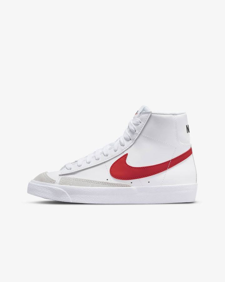 Zapatillas Nike Blazer Mid \'77 Kids Niño Blancas Azules Negras Rojas | YACKW-9382