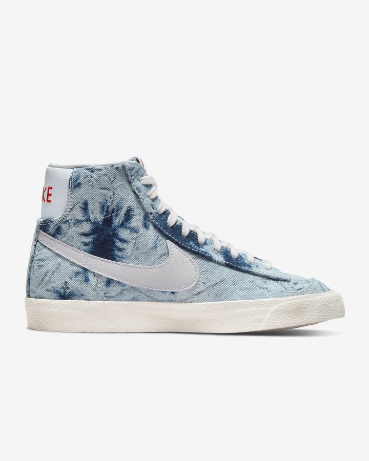 Zapatillas Nike Blazer Mid '77 Mujer Multicolor Rojas Blancas | ZNHCO-2531