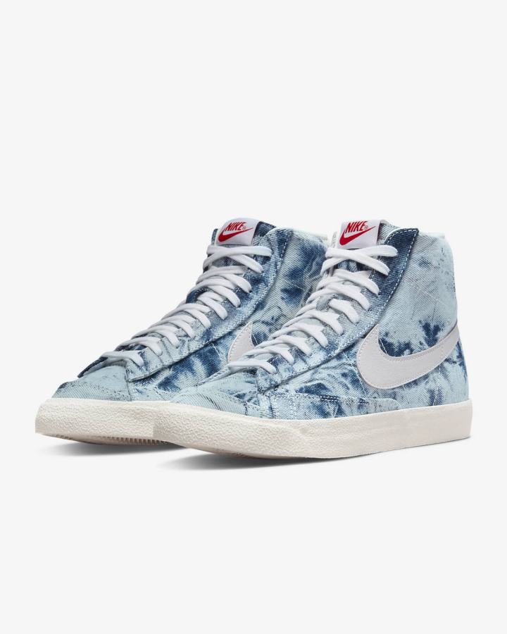 Zapatillas Nike Blazer Mid '77 Mujer Multicolor Rojas Blancas | ZNHCO-2531