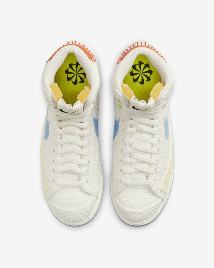 Zapatillas Nike Blazer Mid '77 Next Nature Mujer Naranjas Azules | VJBRU-0723