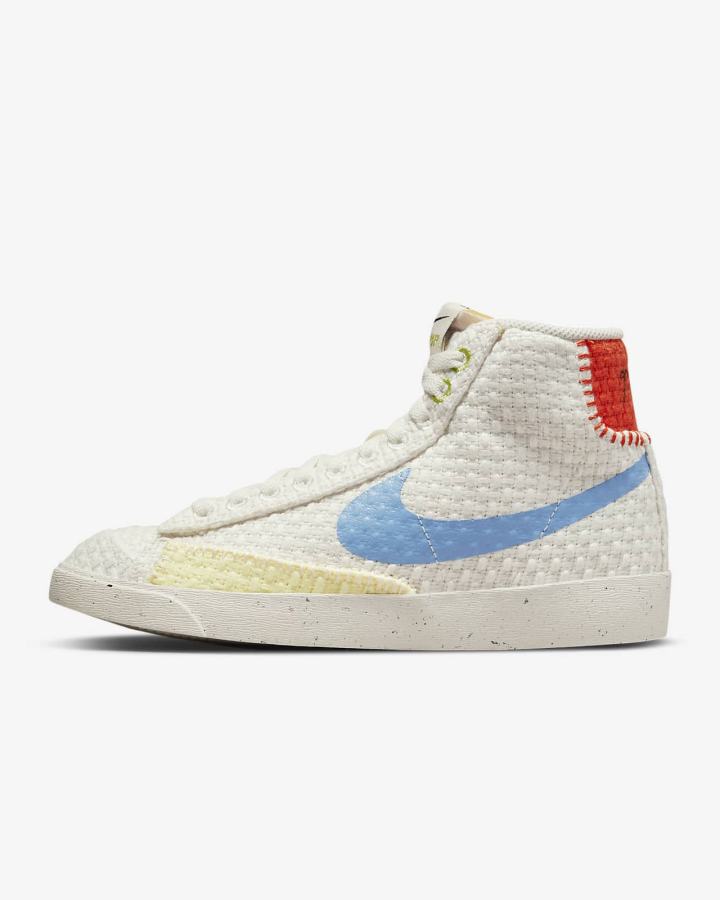 Zapatillas Nike Blazer Mid '77 Next Nature Mujer Naranjas Azules | VJBRU-0723